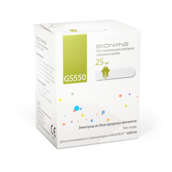 ТЕСТ-ПОЛОСКИ BIONIME GS550 (25 шт)
